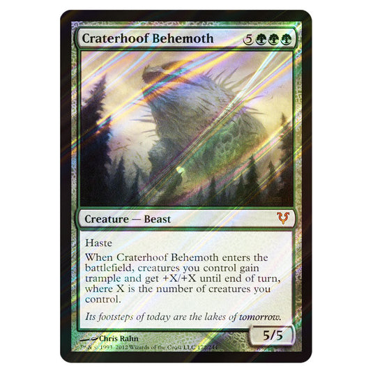 Craterhoof Behemoth 0172 card from the Magic The Gathering set Avacyn Restored