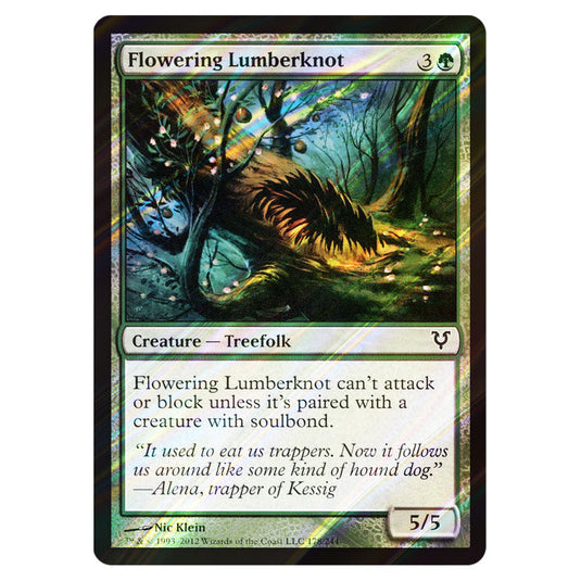 Flowering Lumberknot 0178 card from the Magic The Gathering set Avacyn Restored