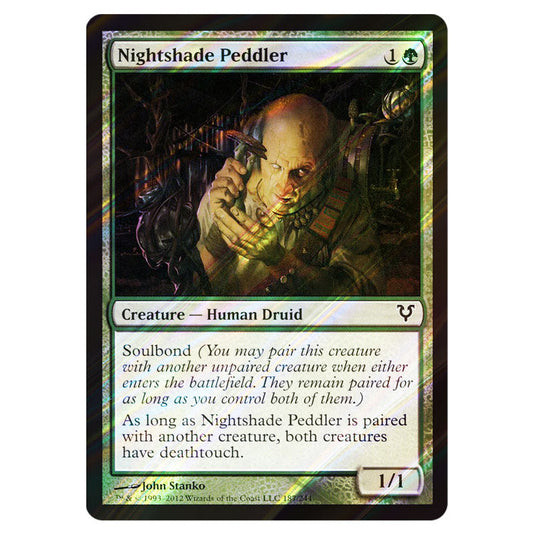 Nightshade Peddler 0187 card from the Magic The Gathering set Avacyn Restored