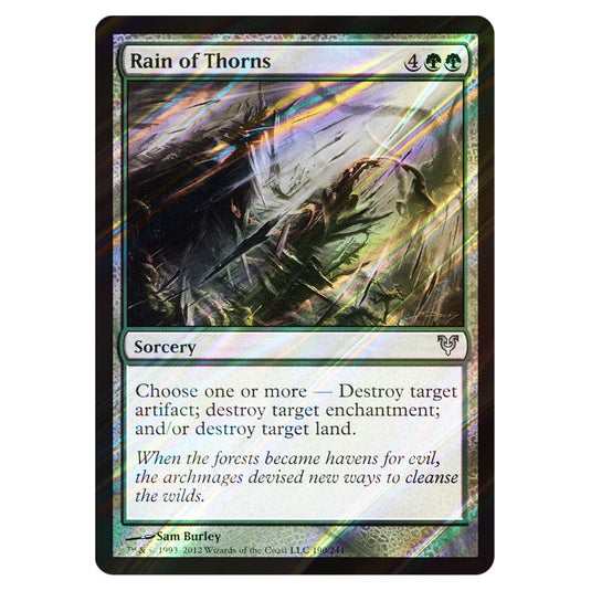 Rain of Thorns 0190 card from the Magic The Gathering set Avacyn Restored