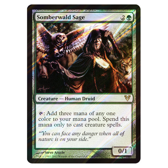 Somberwald Sage 0194 card from the Magic The Gathering set Avacyn Restored