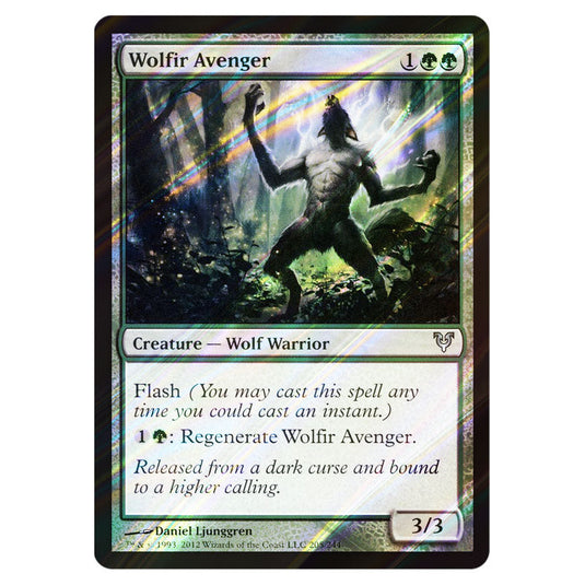 Wolfir Avenger 0205 card from the Magic The Gathering set Avacyn Restored