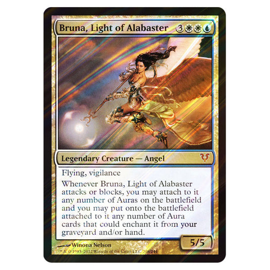 Bruna, Light of Alabaster 0208 card from the Magic The Gathering set Avacyn Restored