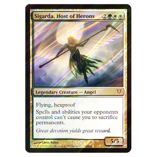 Sigarda, Host of Herons 0210 card from the Magic The Gathering set Avacyn Restored