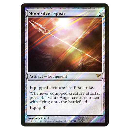 Moonsilver Spear 0217 card from the Magic The Gathering set Avacyn Restored