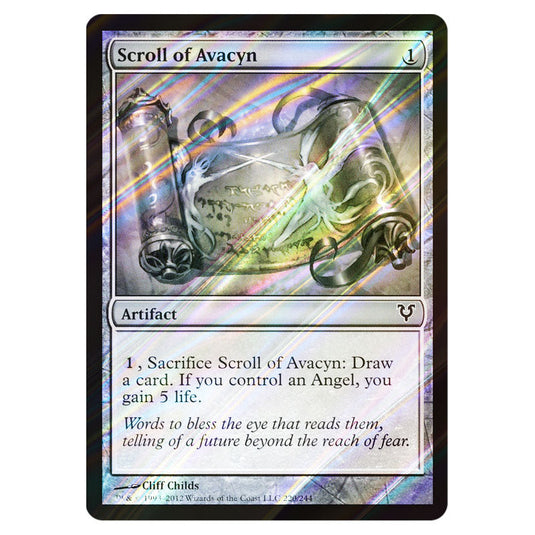 Scroll of Avacyn 0220 card from the Magic The Gathering set Avacyn Restored