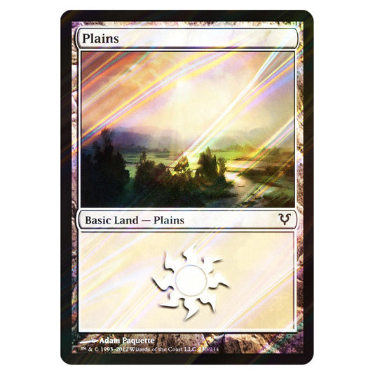 Plains 0230 card from the Magic The Gathering set Avacyn Restored