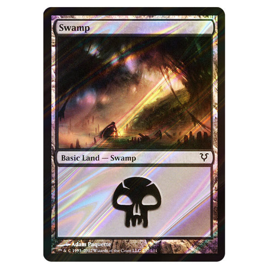 Swamp 0237 card from the Magic The Gathering set Avacyn Restored