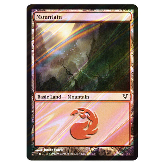 Mountain 0239 card from the Magic The Gathering set Avacyn Restored