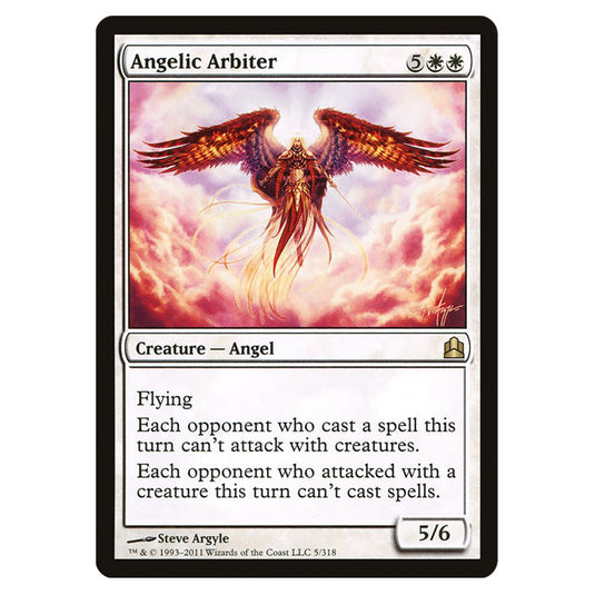 Angelic Arbiter 5 card from the Magic The Gathering set Commander 2011