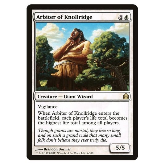 Arbiter of Knollridge 6 card from the Magic The Gathering set Commander 2011