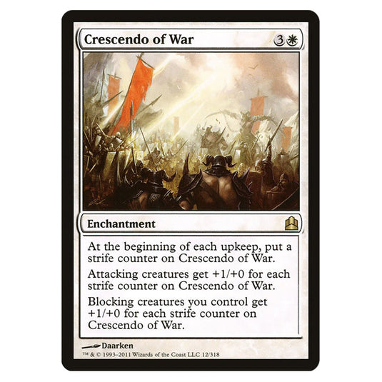Crescendo of War 12 card from the Magic The Gathering set Commander 2011