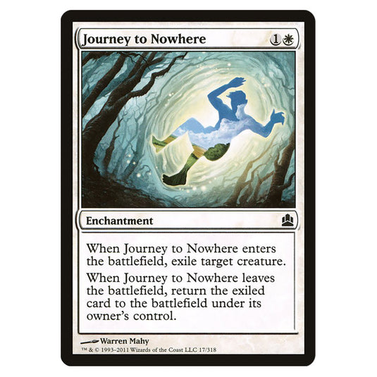 Journey to Nowhere 17 card from the Magic The Gathering set Commander 2011