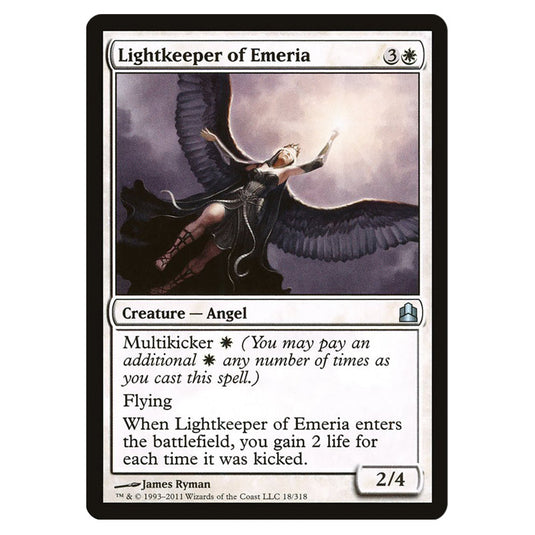 Lightkeeper of Emeria 18 card from the Magic The Gathering set Commander 2011