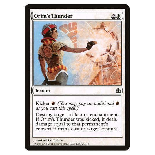 Orim's Thunder 24 card from the Magic The Gathering set Commander 2011