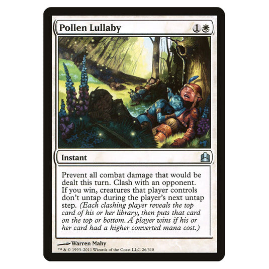 Pollen Lullaby 26 card from the Magic The Gathering set Commander 2011