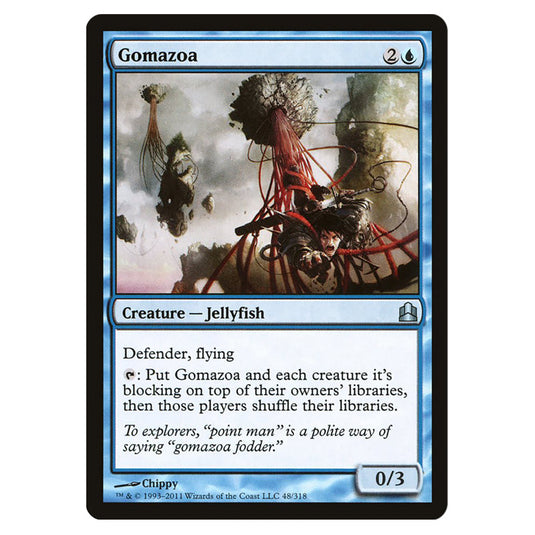 Gomazoa 48 card from the Magic The Gathering set Commander 2011
