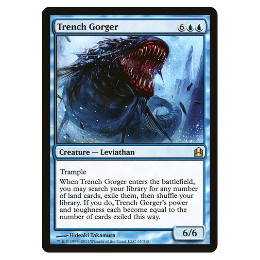 Trench Gorger 65 card from the Magic The Gathering set Commander 2011