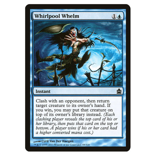 Whirlpool Whelm 69 card from the Magic The Gathering set Commander 2011