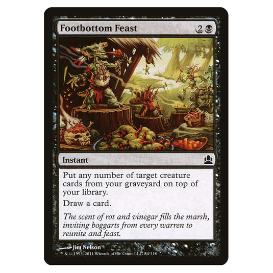 Footbottom Feast 84 card from the Magic The Gathering set Commander 2011