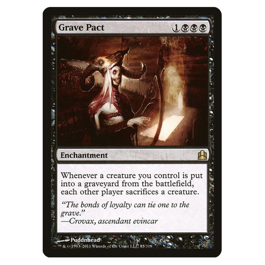Grave Pact 85 card from the Magic The Gathering set Commander 2011