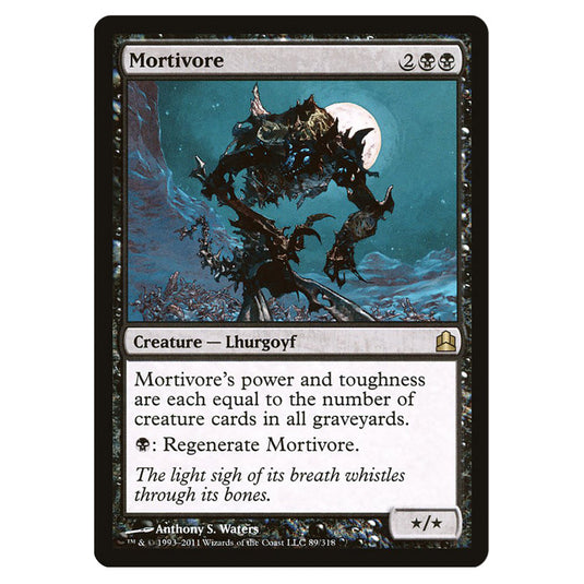 Mortivore 89 card from the Magic The Gathering set Commander 2011