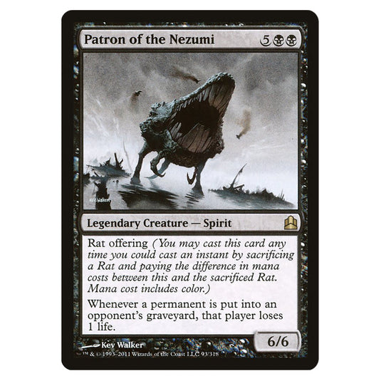 Patron of the Nezumi 93 card from the Magic The Gathering set Commander 2011