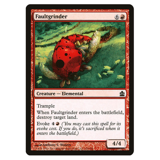 Faultgrinder 122 card from the Magic The Gathering set Commander 2011