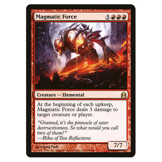Magmatic Force 128 card from the Magic The Gathering set Commander 2011