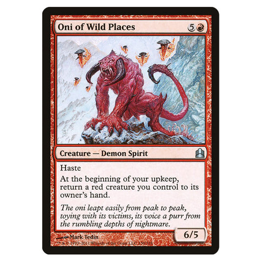 Oni of Wild Places 130 card from the Magic The Gathering set Commander 2011