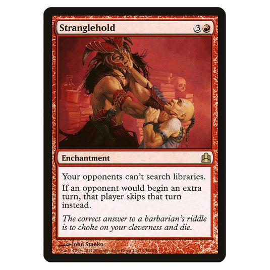 Stranglehold 136 card from the Magic The Gathering set Commander 2011