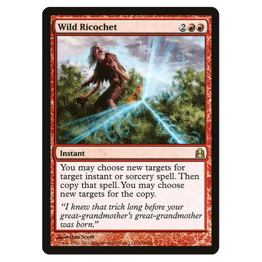 Wild Ricochet 139 card from the Magic The Gathering set Commander 2011