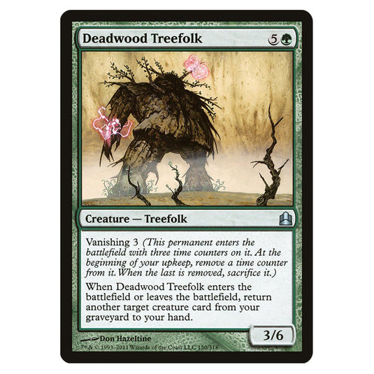 Deadwood Treefolk 150 card from the Magic The Gathering set Commander 2011