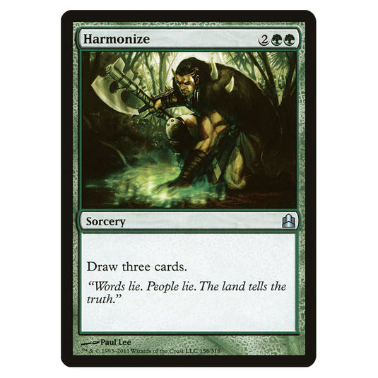 Harmonize 158 card from the Magic The Gathering set Commander 2011
