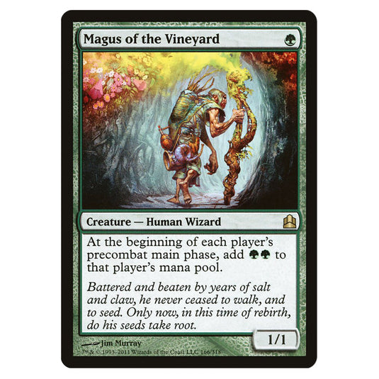 Magus of the Vineyard 166 card from the Magic The Gathering set Commander 2011