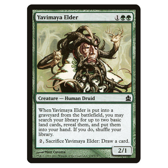 Yavimaya Elder 179 card from the Magic The Gathering set Commander 2011