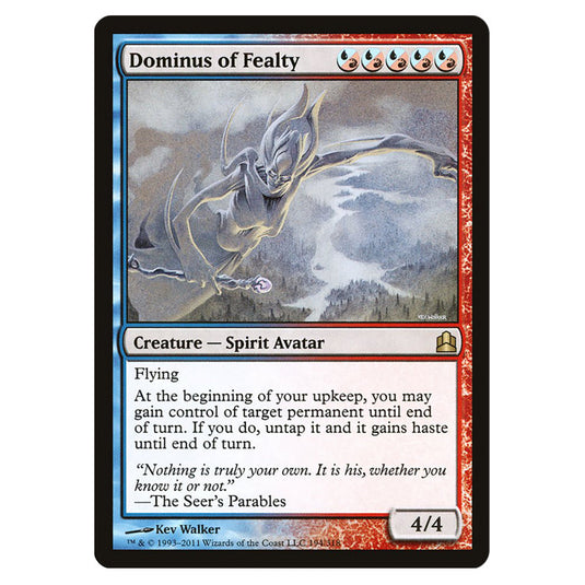 Dominus of Fealty 194 card from the Magic The Gathering set Commander 2011