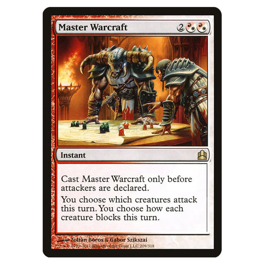 Master Warcraft 209 card from the Magic The Gathering set Commander 2011