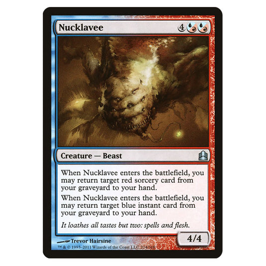 Nucklavee 214 card from the Magic The Gathering set Commander 2011