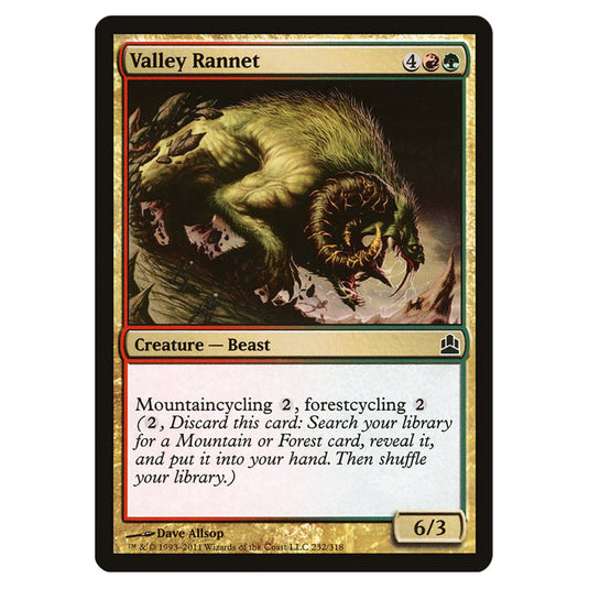 Valley Rannet 232 card from the Magic The Gathering set Commander 2011