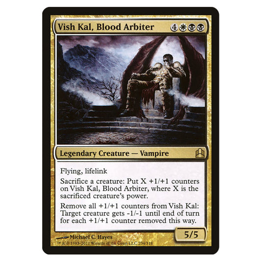 Vish Kal, Blood Arbiter 234 card from the Magic The Gathering set Commander 2011