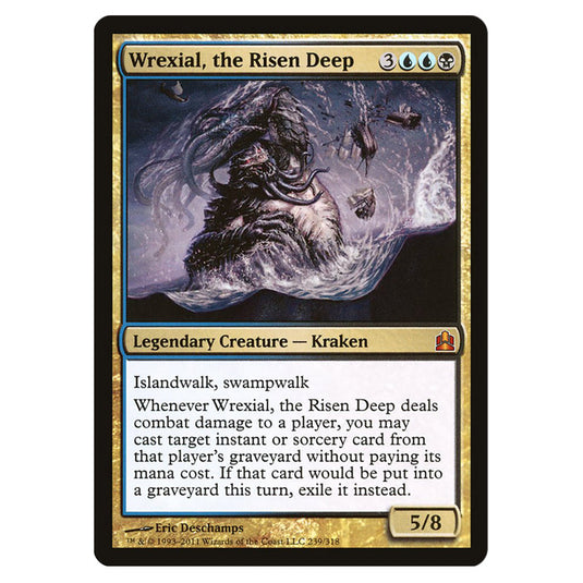 Wrexial, the Risen Deep 239 card from the Magic The Gathering set Commander 2011
