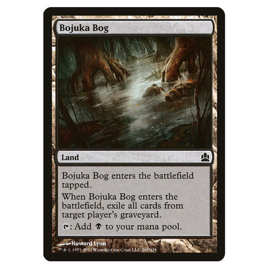 Bojuka Bog 267 card from the Magic The Gathering set Commander 2011