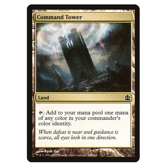 Command Tower 269 card from the Magic The Gathering set Commander 2011