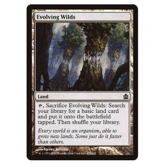 Evolving Wilds 272 card from the Magic The Gathering set Commander 2011