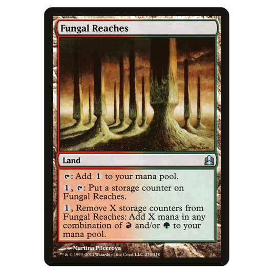 Fungal Reaches 274 card from the Magic The Gathering set Commander 2011