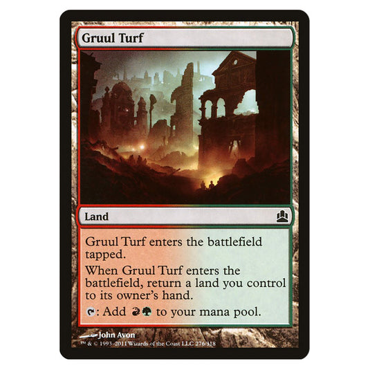 Gruul Turf 276 card from the Magic The Gathering set Commander 2011