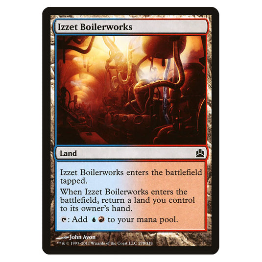 Izzet Boilerworks 278 card from the Magic The Gathering set Commander 2011