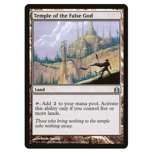 Temple of the False God 290 card from the Magic The Gathering set Commander 2011