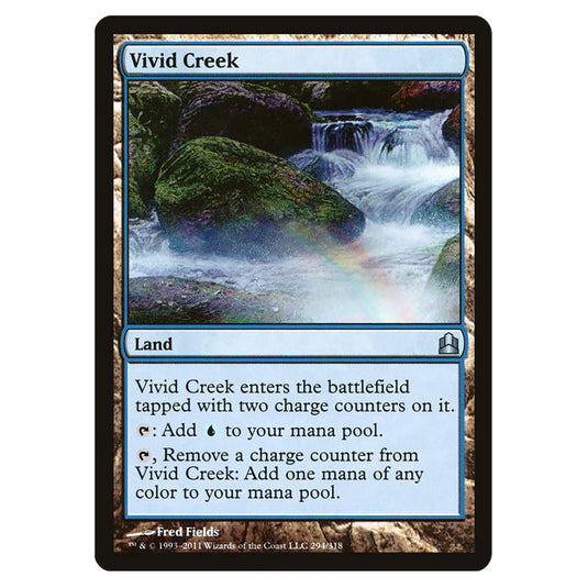 Vivid Creek 294 card from the Magic The Gathering set Commander 2011